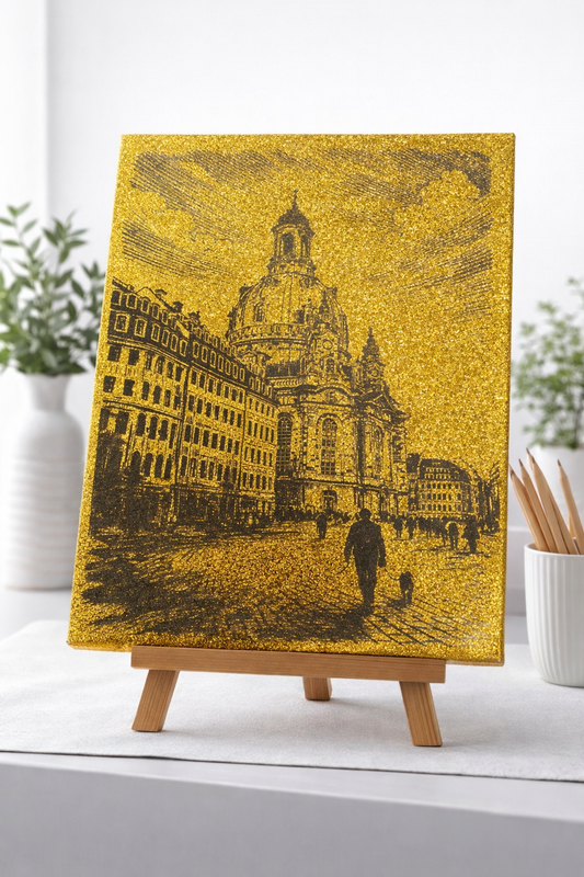 Leinwand mit Wunschmotiv – Handgefertigte Wanddekoration aus 100% Baumwolle