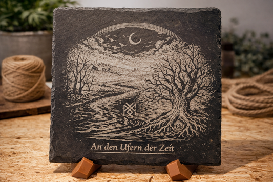 Schieferplatte 20×20 cm – individuell gravierbar